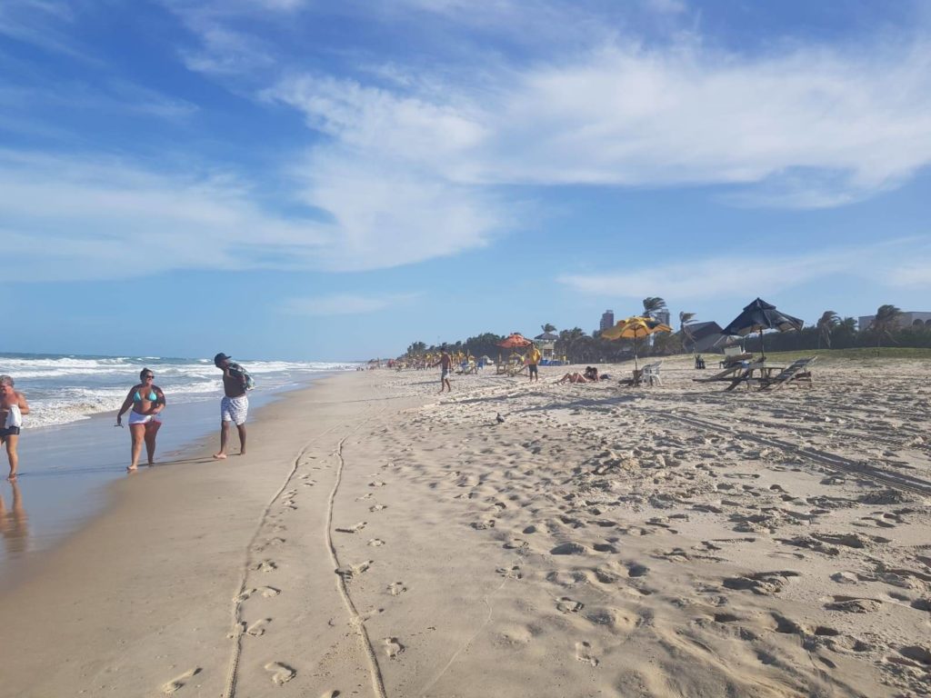 A Praia do Futuro fica em frente ao Vila Galé Fortaleza Praia do Futuro