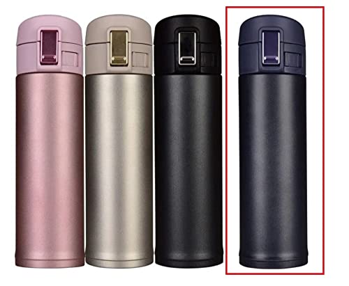 Koix Garrafa Térmica Aço Inox Agua Café 500ml Quente ou Frio Vácuo (Azul)