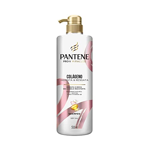 Shampoo Pantene Colágeno Hidrata e Resgata 510ml, Rosa