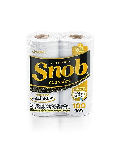 EPSON Papel Toalha Snob Multiuso Fd Branca Econom 100Fls – 2 Rolos